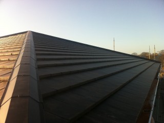 modernes Dach am Passivhaus
